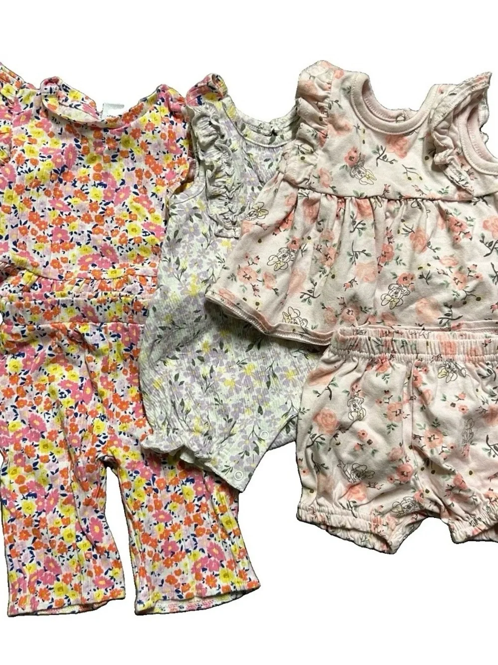 Baby Girl Matching Sets Minnie Mouse Floral Size  0-3 Months